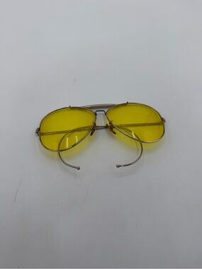 Bushnell Aviator Shooting Glasses Yellow Lens F Japan 601 Vintage